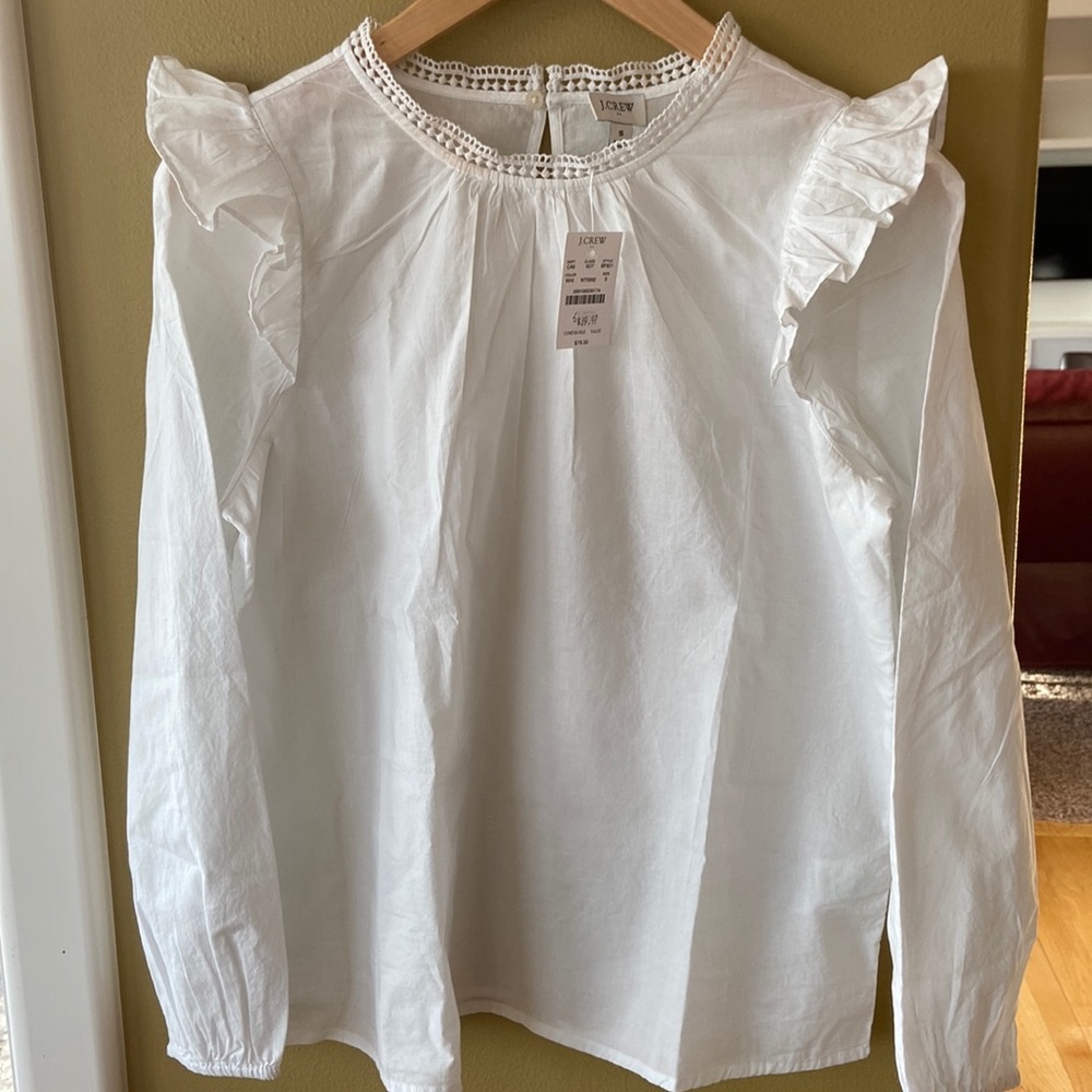 NWT J CREW woman’s white top